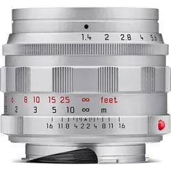 Leica 50/1.4 Summilux-M silbern 11714 - Premium Objektiv für kreative Fotografie - Objektiv für Leica M-Kameras, bietet eine außergewöhnliche Lichtstärke von 1.4 für brillante Aufnahmen bei schwachem Licht.
