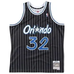 Mitchell & Ness Basketballtrikot Swingman Jersey Orlando Magic 1994/95 Shaquille O'Neal schwarz M - Basketballbekleidung, 100% Polyester, stylisches Trikot im Retro-Design für Fans und Sammler.
