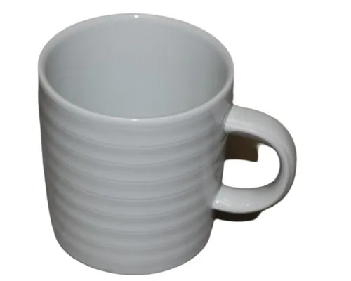 emeco Tasse Kaffeetasse 300 ml aus Porzellan 6er Set / weiß Kaffeebecher Tasse Bec, 6-tlg., Porzellan