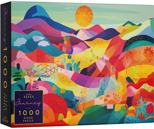Elena Essex Puzzle 1000 Teile - Journey/Puzzle Erwachsene/Puzzel/Puzzle 1000 / Buntes Cooles abstraktes Kunstpuzzle/puzzlegröße 70 x 50 cm