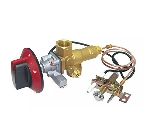 METER STAR 100000BTU LPG/NG Gasofen-Einlassventil Pilotbrenner mit 0,9 Meter M10 x 1 Thermoelement und Zünddraht inkl. Knauf, ganze Sets