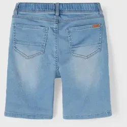 Name It Jeansshorts Ryan blau 128 - Bequeme Sommermode für Kinder - Kinderhosen aus 70% Baumwolle, ideal für warme Tage. Bequemer Schnitt und modischer Look in blue denim.