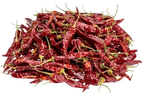 NaDeco Chilischoten getrocknet Rot, ca. 250g | Pfefferschoten | Deko Chili | Chili Schoten | getrocknete Jalapenos samt Kerne | Mexikanische Deko | Pepperoni Getrocknet | Adventsdeko | Weihnachtsdeko