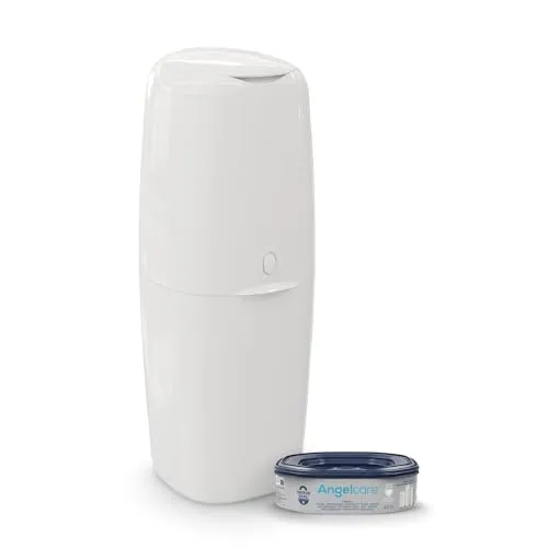 Angelcare Windeleimer Classic XL - Rückenfreundliche Höhe 69 cm - Praktischer Windeleimer in ergonomischer Höhe, inklusive Kassette. Ideal für eine komfortable Nutzung im Alltag.