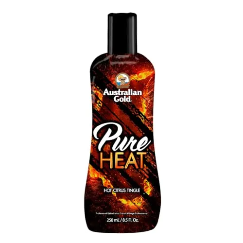 Australian Gold Pure Heat Bronzing Lotion 250 ml - Selbstbräuner mit intensiver Bräunungswirkung, für ein natürlich strahlendes Hautbild und langanhaltende Bräune.