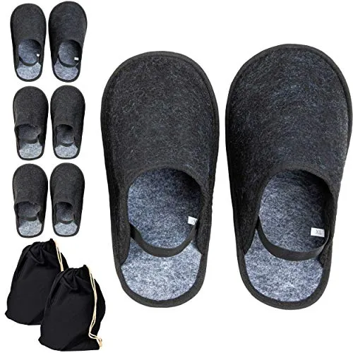 ONVAYA® Handwerkerpantoffel im Beutel | 4 Stück L-XL - Fahrradschuhe – Rutschfeste ABS-Sohle für sicheren Halt und Schmutzschutz, ideal für Besucher und Heimwerker, im praktischen 4er Set.