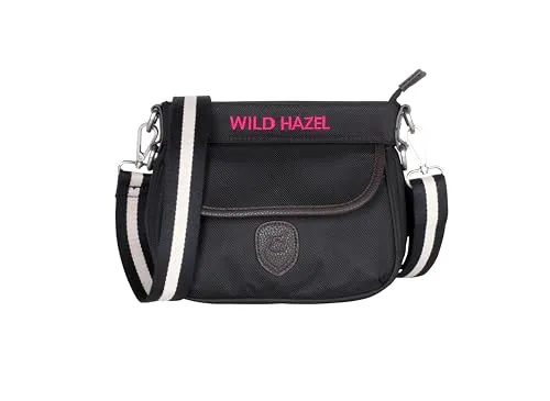 WILD HAZEL Belly Hazel Bauchtasche (Schwarz) - Praktische Gassitasche mit Hüftgurt für sicheren Sitz. Robustes Design und clevere Aufteilung bieten viel Platz und Ordnung – ideal für den täglichen Einsatz.