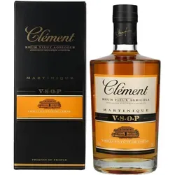 Clément Rhum Vieux Agricole V.S.O.P. 40% Vol. 0,7l Geschenkbox - Exklusiver Martinique Rum, gereift in Eichenfässern für komplexe Aromen. Ideal als Geschenk für Rumliebhaber oder für den puren Genuss.