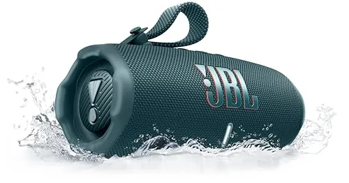 JBL Charge 6, tragbarer Bluetooth-Lautsprecher mit 28 Stunden Akkulaufzeit - Tragbarer Bluetooth-Lautsprecher mit IP68 Schutz, kraftvollem JBL Pro Sound und Powerbank-Funktion für ununterbrochenen Musikgenuss überall.