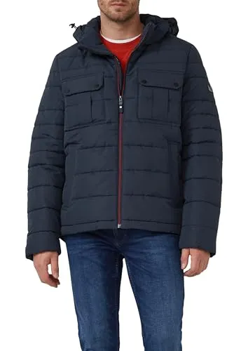 s.Oliver Anorak Outdoor-Jacke - Funktionsjacken mit abnehmbarer Kapuze, Fleece-Futter und Windfangmanschetten, ideal für Outdoor-Aktivitäten und bietet praktischen Stauraum.