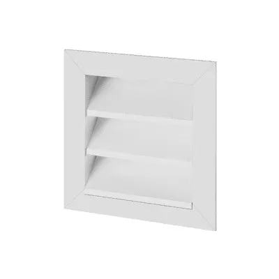Helios Ventilatoren WSG 355 Abluftgitter Aluminium - Lüftungstechnik - Robustes Abluftgitter aus eloxiertem Aluminium, schützt vor Regen, Schnee und Tieren, ideal für verschiedene Rohraustritte.