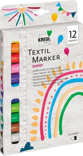 KREUL Textilmarker JAVANA "texi mäx medium" 12er Set