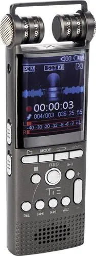 Tie Studio TX26 Mobiler Audio-Recorder Schwarz - Professioneller Handheld Recorder für vielseitige Anwendungen, mit 8 GB Speicher und 8 Effekt-Presetmodi
