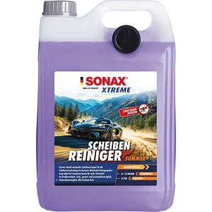 SONAX XTREME Sommer Scheibenreiniger 5L - Gebrauchsfertig für alle Fahrzeugwaschanlagen - Leistungsstarker Glasreiniger, der Insekten- und Ölflecken effektiv entfernt. Schonend zu Lack und Gummi, ideal für moderne Wischsysteme. Frischer Duft und hohe Sicherheit bei allen Witterungsbedingungen.