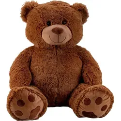 XXL Teddybär dunkelbraun 100 cm - Kuscheltier Bär - Kuscheltiere: Riesengroßer, kuschelweicher Teddybär in Dunkelbraun, idealer Begleiter für Groß und Klein. Perfekt zum Kuscheln und Dekorieren!