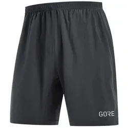 GORE WEAR Herren R5 Shorts - Schwarz, Größe L - Läufer-Shorts für warme Tage mit schmaler Passform, extrem atmungsaktiv und schnelltrocknend. Reflektierende Details für bessere Sichtbarkeit, ideal für sportliche Aktivitäten.