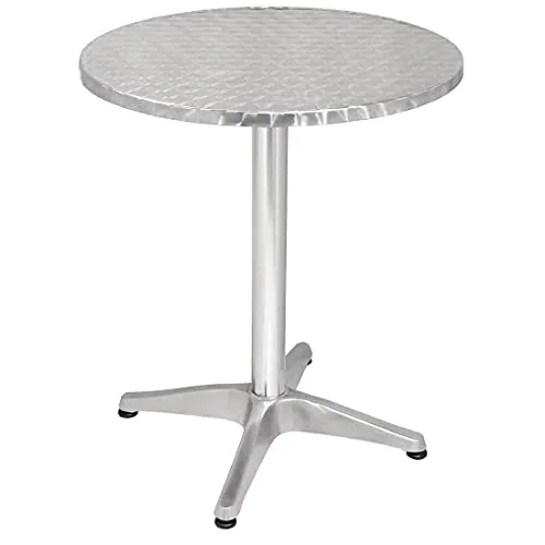 Bolero runder Bistro Tisch 600mm - Gartentische für den Außenbereich, ideal für gemütliche Frühstücke oder entspannte Abende auf der Terrasse.