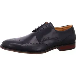 Digel Habschuhe SELLENG Blau Herren - Eleganter Schnürer in Größe 42 - Herren-Halbschuhe mit edler Lochprägung und degrade Effekt, ideal für Business und festliche Anlässe. Bequeme Anpassung durch Schnürung und stilvolle braune Laufsohle.