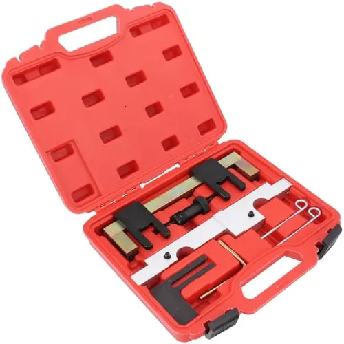GEPCO Advanced Technology Spezial Werkzeug Set kompatibel mit BMW Motor N43 B16 N43B20 E81 E82 E87 E90 E91 E92 E60 Einstellwerkzeug Satz Nockenwelle Kurbelwelle Arretierung Fixierung 9-teilig