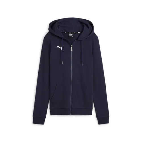 PUMA Damen Teamgoal Casuals Hooded Jacket Sweat - Puma Navy-puma White, XL EU - Sweatjacke für Damen, bietet optimale Bewegungsfreiheit und Atmungsaktivität für sportliche Aktivitäten und Freizeit.
