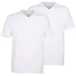 CECEBA Herren T-Shirt 2er Pack - Herren-Shirts in klassischem Weiß, aus 95% Baumwolle mit X-LASTIC für optimalen Tragekomfort und eine perfekte Passform.