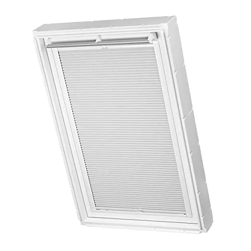 ventanara Dachfensterplissee FK06 für Velux Fenster – Grau - Dachfensterplissee in elegantem Grau, ideal zur Verdunkelung und Verbesserung der Raumästhetik.