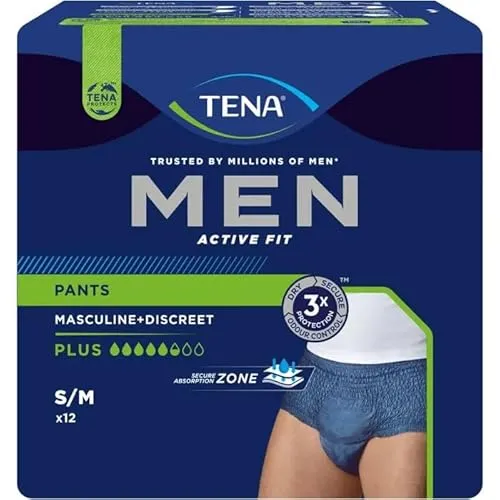 TENA MEN Act.Fit Inkontinenz Pants plus L/XL blau - 40 Stück - Inkontinenzeinlagen für Männer, bieten optimalen Schutz und Komfort, ideal für aktive Lebensstile.