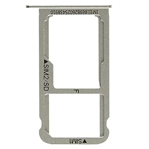 NG-Mobile Simkarten SIM Karten Try Halter Schlitten Einschub für Huawei P9 weiß Silber