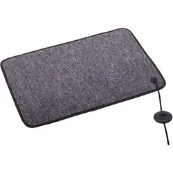 Etherma PA-1-NA Heizteppich grau 60x40cm 50W - Heizgerät, ideal gegen Bodenkälte im Büro oder Zuhause mit einer angenehmen Oberflächentemperatur von ca. 35 °C und 2 m Anschlussleitung.