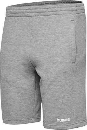 HUMMEL Damen Shorts HMLGO COTTON BERMUDA WOMAN, Grau Melange, XS, 203532-2006