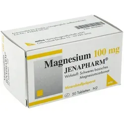 MAGNESIUM 100 mg Jenapharm Tabletten - 50 Stück - Hochwertige Magnesiumtabletten zur Unterstützung des Wohlbefindens, ideal für den täglichen Gebrauch und leicht zu dosieren.