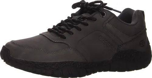 Dockers Herren Schnürschuhe 55IE001 Dunkelgrau, Größe 43 - Halbschuhe mit hohem Komfort und sportlichem Design, ideal für den Alltag – pflegeleichtes Synthetikmaterial und profilierte Gummisohle für besten Halt.