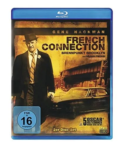 French Connection - Brennpunkt Brooklyn [Blu-ray] - Spannender Actionfilm, freigegeben ab 16 Jahren, ideal für Krimi-Fans und Filmabend mit Freunden.