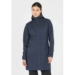 Whistler Luango W Long Softshell Jacket navy blazer (2048) 40 - Elegante lange Softshelljacke "Luango" von Whistler für Damen. Wasserabweisend, winddicht und atmungsaktiv – ideal für Freizeit und Alltag. Praktische Taschen und bequeme Passform sorgen für Komfort und Stil.