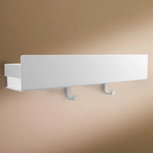 Designfabrik Hamburg Duschablage ohne Bohren - Badezimmer Organizer mit modernem Design, einfache Montage dank selbstklebendem System und vielseitig einsetzbar als Dusch- oder Gewürzregal.