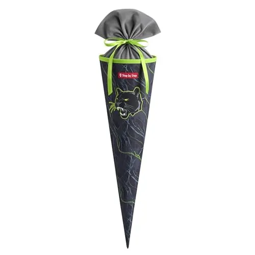 Step by Step Schultüte School Cone, Danger Cat Chiko - Schultüten für den perfekten Schulstart, mit einem lustigen Danger Cat Design und aus robustem Polyester gefertigt. Ideal für kleine Abenteurer!