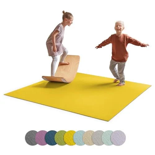 Ehrenkind® Anti-Rutsch Krabbelmatte 180x100 cm - Spielmatte Made in Germany - Robuste und rutschfeste Spielmatte für Babys, ideal für drinnen und draußen. Hygienisch abwaschbar und weich für sicheren Halt beim Krabbeln. Zertifiziert nach Öko-Tex Standard 100.
