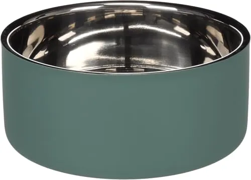 Xara großer Edelstahlnapf für Hunde - doppelwandig und langlebig - 1,9L - Hochwertiger Futter- und Wassernapf aus Edelstahl, ideal für eine komfortable Fütterung. Mit doppelwandiger Bauweise für länger frisches Futter und rutschfestem Boden für sicheren Halt. Perfekt für Hunde und Katzen jeder Größe.