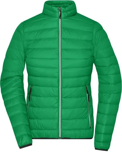 Damen Daunenjacke JN1139, farn-grün/silber, Größe XXL - Funktionsjacken, leichte und wind- sowie wasserabweisende Daunenjacke im taillierten Schnitt mit kontrastfarbenem Innenfutter und praktischen Reißverschlusstaschen.