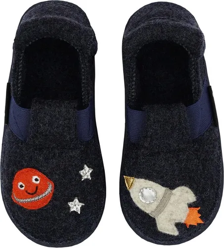 Nanga 2.0 Kinder Hausschuh Rocket Boy EUR 25 - 25 - Bequeme Kinderhausschuhe im Slipperdesign aus 100% natürlichen Materialien. Die rutschfeste Sohle sorgt für Sicherheit und Stabilität, ideal für kleine Füße. Pflegeleicht und waschmaschinenfest.