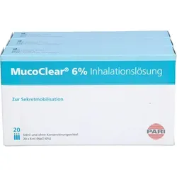 Mucoclear 6% NaCl Inhalationslösung - Arzneimittel zur Unterstützung der Atemwege, sorgt für eine effektive Schleimlösung und erleichtert das Atmen.