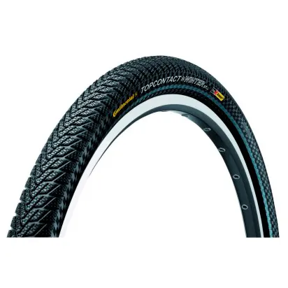 Continental Top Contact Winter II Premium 28'' - E-Bike-Ready Fahrradreifen - Fahrradreifen für den Winter, Größe 28'' x 1,8'' - 42-622, schwarz; ideal für E-Bikes und Bike To Work; sichere Fahrt bei winterlichen Bedingungen.