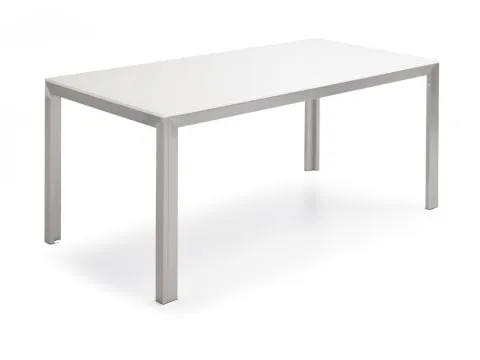 Niehoff Möbel Avatar Glastisch 140cm - Design Glastisch für Ihr Esszimmer, mit gebürstetem Edelstahlgestell für moderne Eleganz und Stabilität, ideal für stilvolle Wohnräume.