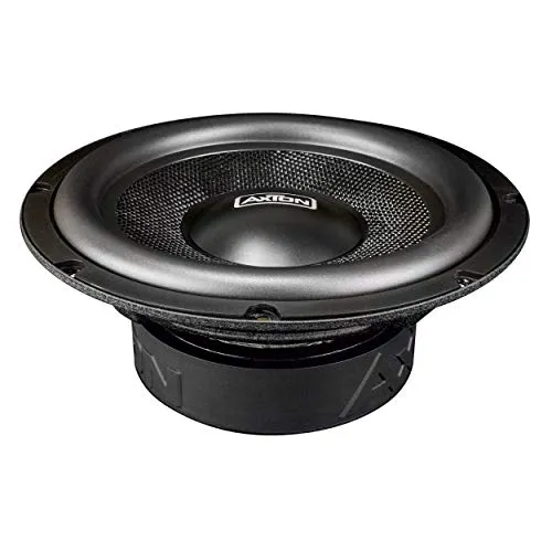 Axton ATW20 20 cm Subwoofer 75 W RMS - Car-HiFi-Lautsprecher mit kraftvoller Tieftonwiedergabe, ideal für flexible Installationen dank 2 x 2 Ohm Schwingspule und geringer Einbautiefe von 80 mm.