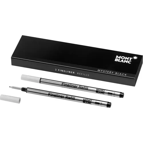 2x FINELINER-MINE MONTBLANC B SCHWARZ / REFILL MYSTERY BLACK, 105170