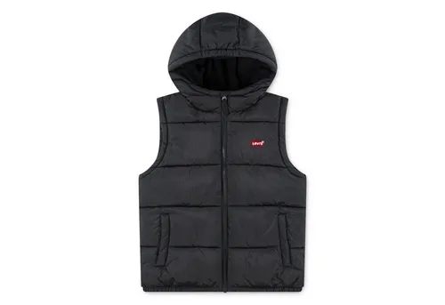 Levi's Kids Steppweste Schwarz, Größe 128 - Stylische Levi's Kids Steppweste in Schwarz für Kinder, Größe 128. Mit praktischen Taschen und Kapuze ideal für kühle Tage. Robustes Material sorgt für Langlebigkeit und Tragekomfort.