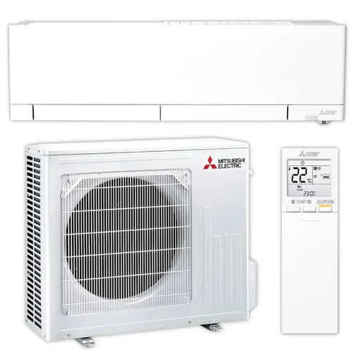 Mitsubishi Split Klimaanlage Set MSZ-RZ 2,5 kW - Effiziente Klimaanlage für Räume bis 30 m². Mit starker Heizleistung und innovativer R290 Technik. Steuerung über App und Personenerkennung für optimalen Komfort.
