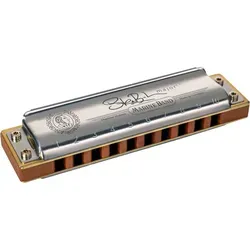 Hohner Steve Baker Major 7 C - Mundharmonika - Mundharmonika in C-Stimmung mit hochwertigem Kanzellenkörper aus Birnbaum, 20 Messing-Stimmzungen und Super-Glide Finish für ein angenehmes Spielgefühl. Ideal für Musiker, die Wert auf Präzision legen.