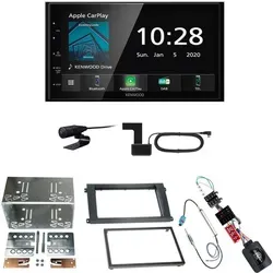 Kenwood DMX-5020DABS Einbauset für Porsche Cayenne bis 2006 mit DAB - Umfassendes Einbauset für Porsche Cayenne bis 2006, inklusive Kenwood DMX-5020DABS, DAB-Antenne und allen notwendigen Adaptern. Genießen Sie moderne Audiofunktionen und eine benutzerfreundliche Oberfläche.