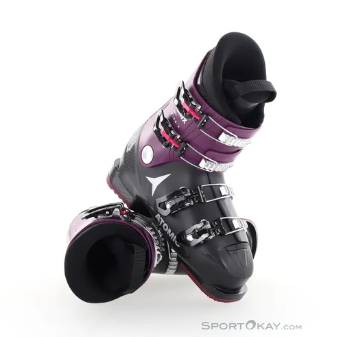 Atomic Hawx Kids 4 Kinder Skischuhe - Schwarz - Größe 26 - Skischuhe für Kinder, mit komfortabler Passform und flexibler Unterstützung für unbeschwerten Ski-Spaß auf der Piste.